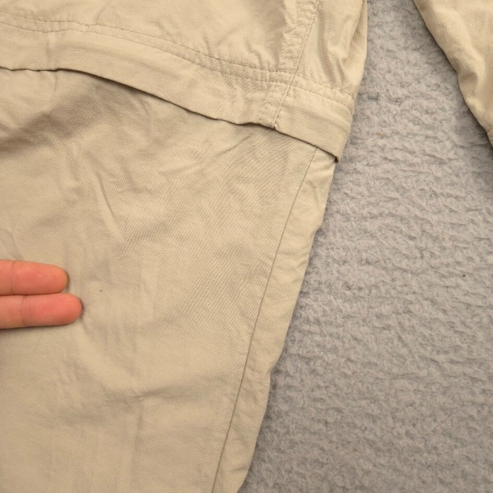 Columbia Omni-Wick Convertible Cargo Pants Mens 42x30 Khaki Hiking Belted - Picture 6 of 11
